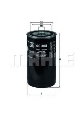 KNECHT OC308 Масляный фильтр для FIAT 94