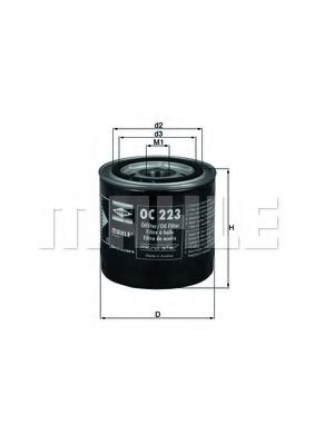 KNECHT OC223 Масляный фильтр для RENAULT
