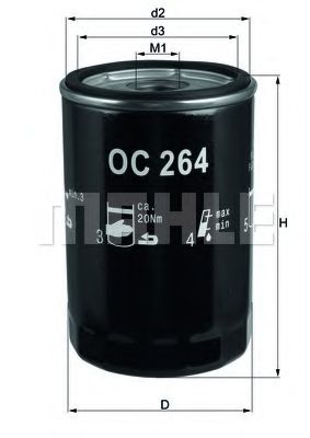 KNECHT OC264 Масляный фильтр для AUDI A6