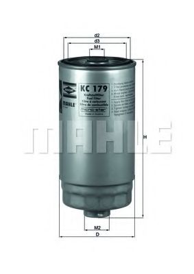 KNECHT KC179 Топливный фильтр для KIA