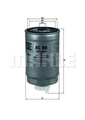 KNECHT KC80 Топливный фильтр для LAND ROVER DISCOVERY