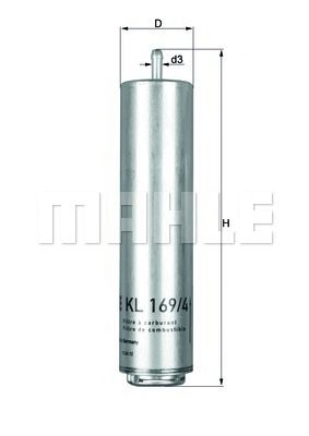 KNECHT KL1694D Топливный фильтр для MINI
