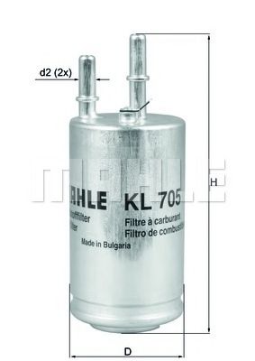 KNECHT KL705 Топливный фильтр KNECHT 