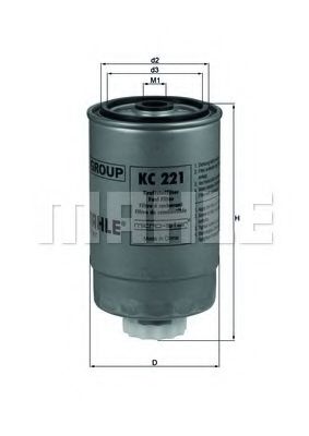 KNECHT KC221 Топливный фильтр 