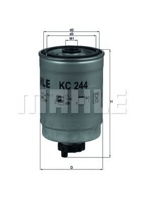 KNECHT KC244 Топливный фильтр для CADILLAC
