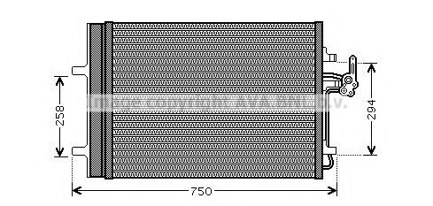 PRASCO FDA5427D Радиатор кондиционера для VOLVO XC60