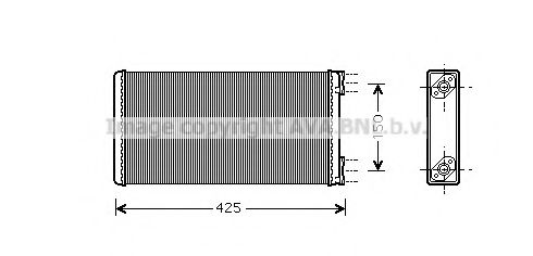 PRASCO MN6028 Радиатор печки для MAN F