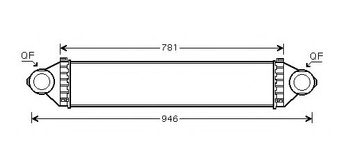 PRASCO MS4368 Интеркулер для MERCEDES-BENZ A-CLASS