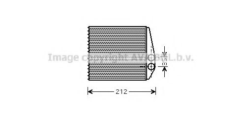 PRASCO OL6354 Радиатор печки для OPEL TIGRA