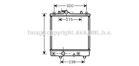 PRASCO OLA2382 Радиатор охлаждения двигателя PRASCO для OPEL