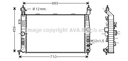 PRASCO OLA2431 Радиатор охлаждения двигателя PRASCO для OPEL