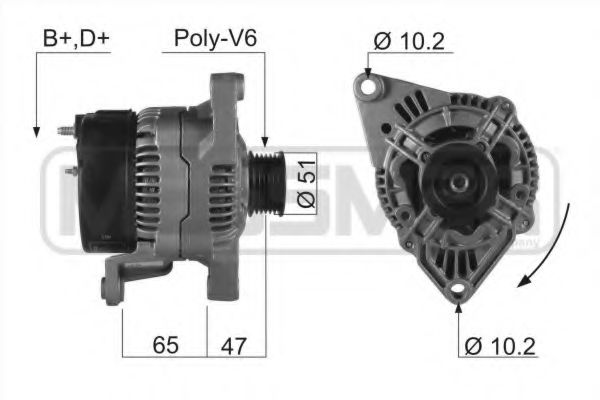 MESSMER 210140 Генератор MESSMER для NISSAN