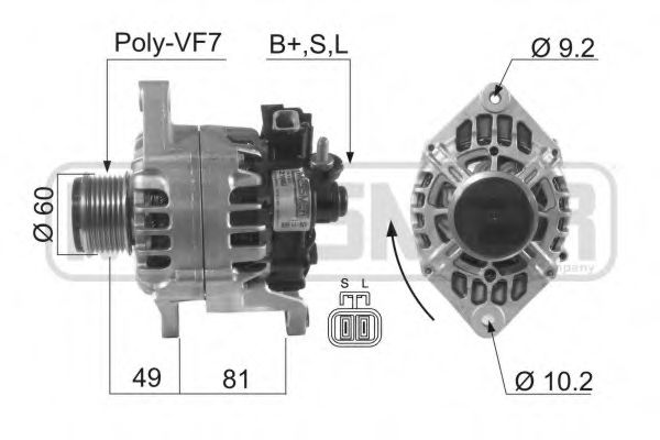 MESSMER 210463 Генератор MESSMER для NISSAN