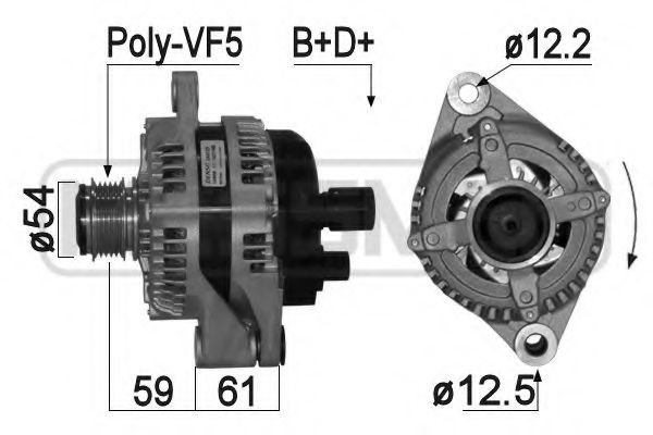 MESSMER 210975 Генератор для ALFA ROMEO (Альфа-ромео)