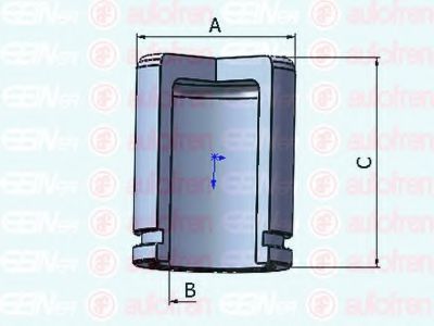 AUTOFREN SEINSA D025377 Ремкомплект тормозного суппорта для JAGUAR