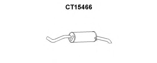 VENEPORTE CT15466 Глушитель выхлопных газов для CITROËN BX