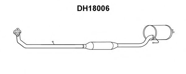 VENEPORTE DH18006 Глушитель выхлопных газов для DAIHATSU MIRA