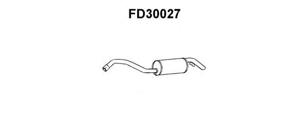 VENEPORTE FD30027 Глушитель выхлопных газов для FORD ORION