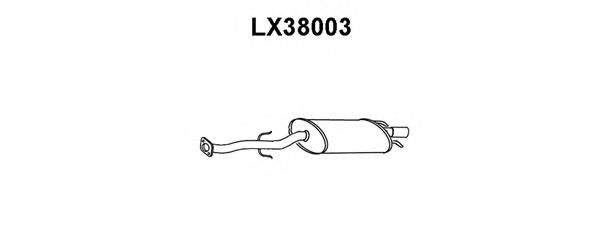 VENEPORTE LX38003 Глушитель выхлопных газов для LEXUS