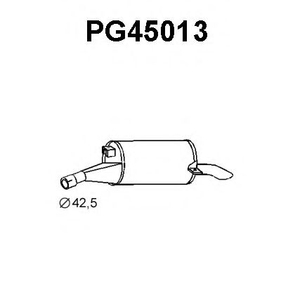PG45013 VENEPORTE Глушитель выхлопных газов конечный PG45013 VENEPORTE Глушитель выхлопных газов конечный