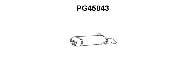 PG45043 VENEPORTE Глушитель выхлопных газов конечный PG45043 VENEPORTE Глушитель выхлопных газов конечный