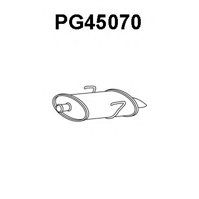 PG45070 VENEPORTE Глушитель выхлопных газов конечный PG45070 VENEPORTE Глушитель выхлопных газов конечный