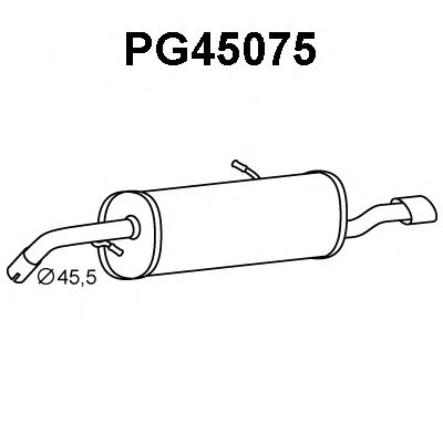 PG45075 VENEPORTE Глушитель выхлопных газов конечный PG45075 VENEPORTE Глушитель выхлопных газов конечный