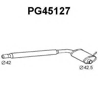 PG45127 VENEPORTE Предглушитель выхлопных газов PG45127 VENEPORTE Предглушитель выхлопных газов