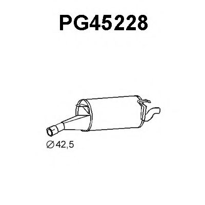 PG45228 VENEPORTE Глушитель выхлопных газов конечный PG45228 VENEPORTE Глушитель выхлопных газов конечный