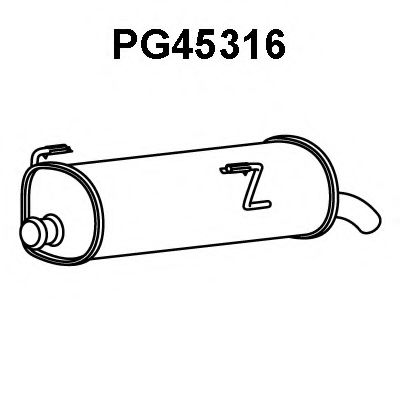 PG45316 VENEPORTE Глушитель выхлопных газов конечный PG45316 VENEPORTE Глушитель выхлопных газов конечный