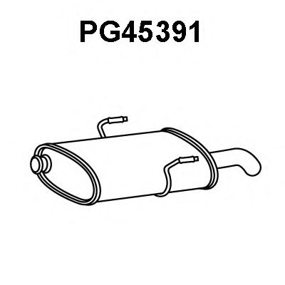 PG45391 VENEPORTE Глушитель выхлопных газов конечный PG45391 VENEPORTE Глушитель выхлопных газов конечный