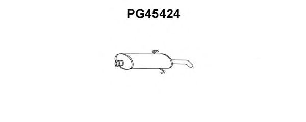 PG45424 VENEPORTE Глушитель выхлопных газов конечный PG45424 VENEPORTE Глушитель выхлопных газов конечный