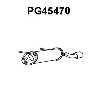 PG45470 VENEPORTE Глушитель выхлопных газов конечный PG45470 VENEPORTE Глушитель выхлопных газов конечный
