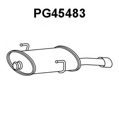 PG45483 VENEPORTE Глушитель выхлопных газов конечный PG45483 VENEPORTE Глушитель выхлопных газов конечный