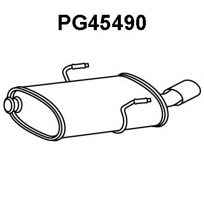 PG45490 VENEPORTE Глушитель выхлопных газов конечный PG45490 VENEPORTE Глушитель выхлопных газов конечный