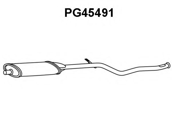 PG45491 VENEPORTE Средний глушитель выхлопных газов PG45491 VENEPORTE Средний глушитель выхлопных газов