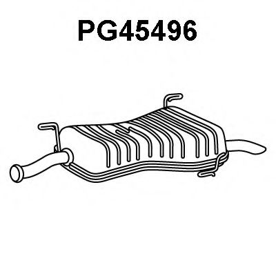 PG45496 VENEPORTE Глушитель выхлопных газов конечный PG45496 VENEPORTE Глушитель выхлопных газов конечный