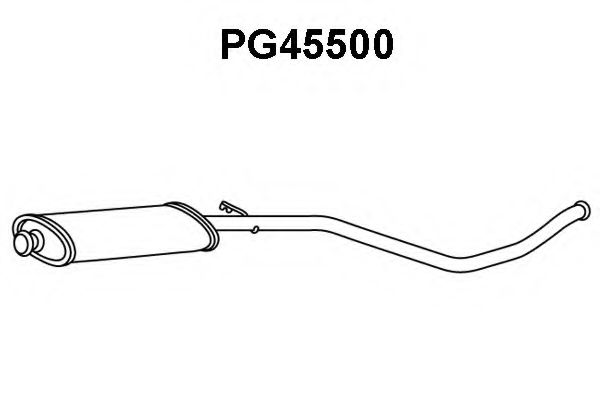 PG45500 VENEPORTE Глушитель выхлопных газов конечный PG45500 VENEPORTE Глушитель выхлопных газов конечный