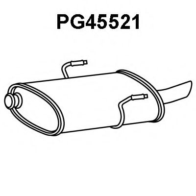 PG45521 VENEPORTE Глушитель выхлопных газов конечный PG45521 VENEPORTE Глушитель выхлопных газов конечный