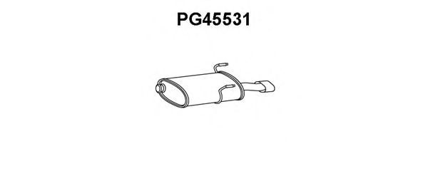 PG45531 VENEPORTE Глушитель выхлопных газов конечный PG45531 VENEPORTE Глушитель выхлопных газов конечный