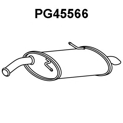PG45566 VENEPORTE Глушитель выхлопных газов конечный PG45566 VENEPORTE Глушитель выхлопных газов конечный