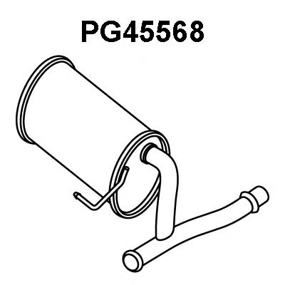 PG45568 VENEPORTE Средний глушитель выхлопных газов PG45568 VENEPORTE Средний глушитель выхлопных газов
