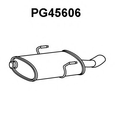 PG45606 VENEPORTE Глушитель выхлопных газов конечный PG45606 VENEPORTE Глушитель выхлопных газов конечный