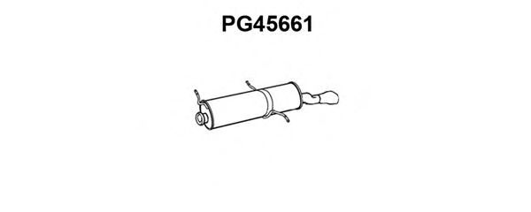VENEPORTE PG45661 Глушитель выхлопных газов для PEUGEOT 306 кабрио (7D, N3, N5) 1.6 VENEPORTE PG45661 Глушитель выхлопных газов для PEUGEOT 306 кабрио (7D, N3, N5) 1.6