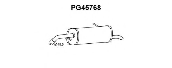 PG45768 VENEPORTE Глушитель выхлопных газов конечный PG45768 VENEPORTE Глушитель выхлопных газов конечный