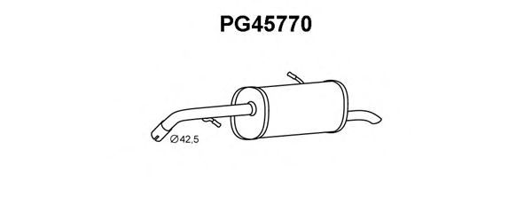 PG45770 VENEPORTE Глушитель выхлопных газов конечный PG45770 VENEPORTE Глушитель выхлопных газов конечный