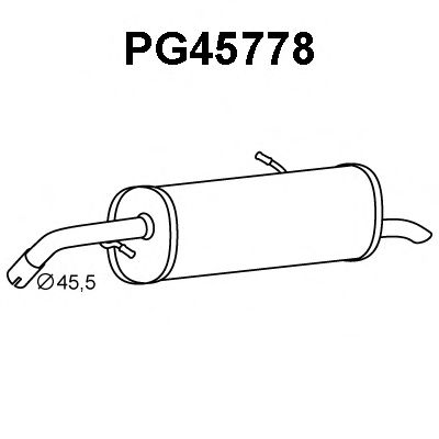 PG45778 VENEPORTE Глушитель выхлопных газов конечный PG45778 VENEPORTE Глушитель выхлопных газов конечный