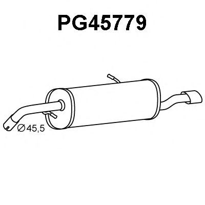 PG45779 VENEPORTE Глушитель выхлопных газов конечный PG45779 VENEPORTE Глушитель выхлопных газов конечный