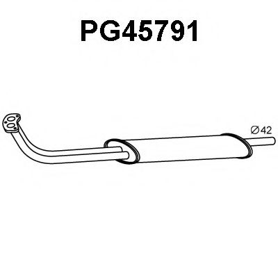 PG45791 VENEPORTE Предглушитель выхлопных газов PG45791 VENEPORTE Предглушитель выхлопных газов
