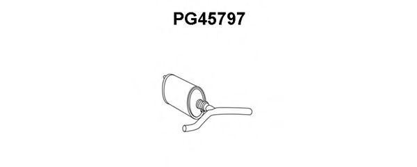PG45797 VENEPORTE Средний глушитель выхлопных газов PG45797 VENEPORTE Средний глушитель выхлопных газов